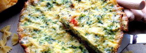 фриттата с макаронами и шпинатом. Шаг 22