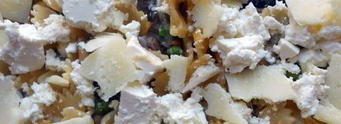 фриттата с пастой, шампиньонами и фетой. Шаг 6