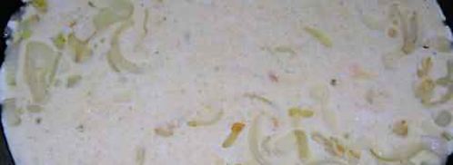 фриттата с зеленым горошком, ветчиной и луком. Шаг 26