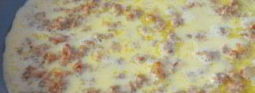 омлет с фаршем на сковороде. Шаг 6