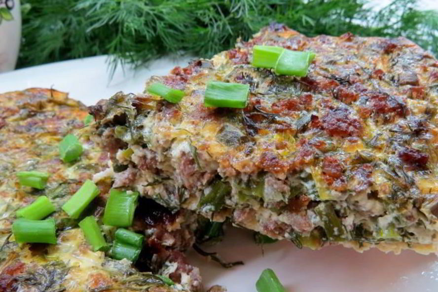 Рецепт омлет с фаршем по-арабски