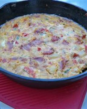 Омлет с грибами в духовке