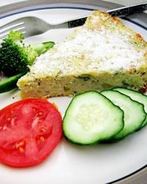 Омлет с картофелем и цуккини