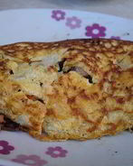 Омлет с лососем