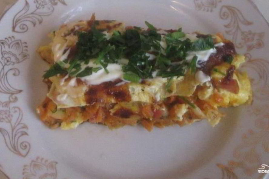 Рецепт омлет с морковью