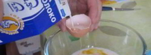 омлет с мукой. Шаг 3