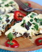 Омлет с опятами