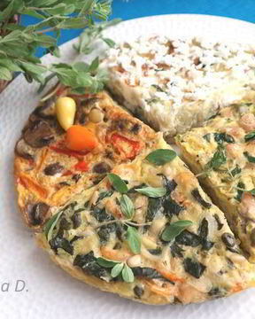 Омлет с овощами Времена года