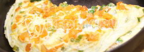 омлет с помидорами неаполитанский. Шаг 7