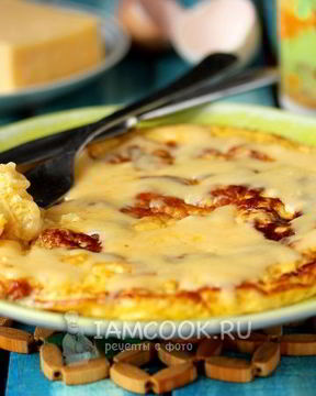 Омлет с сыром на молоке