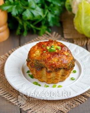 Омлет с цветной капустой в духовке