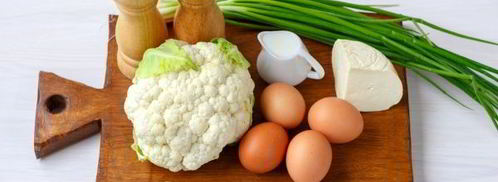 омлет с цветной капустой в духовке. Шаг 2