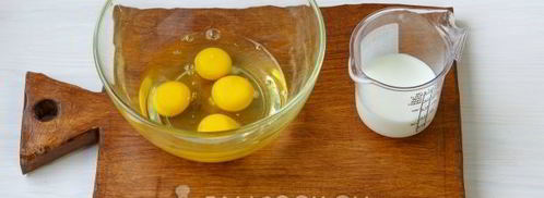 омлет с цветной капустой в духовке. Шаг 5