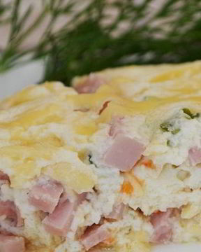 Омлет с ветчиной в мультиварке