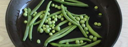 омлет с зеленым горошком и стручковой фасолью. Шаг 6