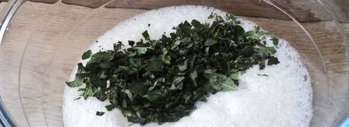 омлет с зеленым горошком. Шаг 4