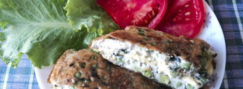 омлет с зеленым горошком. Шаг 10