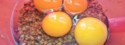 омлеты с гречкой и маслинами. Шаг 2