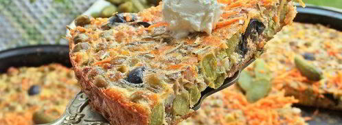 омлеты с гречкой и маслинами. Шаг 16