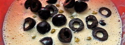 омлеты с гречкой и маслинами. Шаг 4