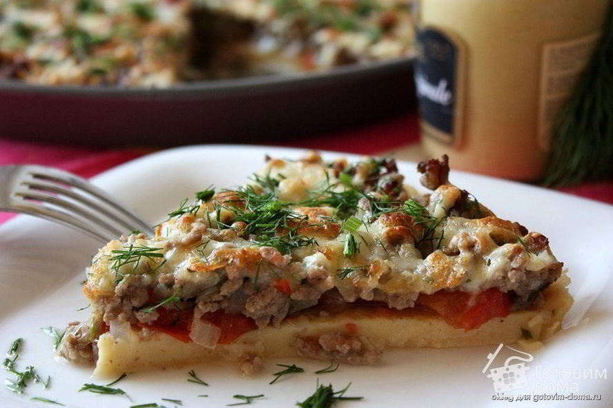 Рецепт пицца-омлет болоньезе