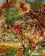 Пицца-омлет с пепперони