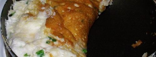 пышный омлет-суфле с тремя видами сыра. Шаг 6