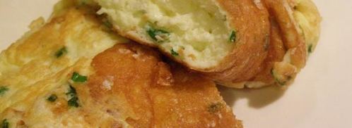 пышный омлет-суфле с тремя видами сыра. Шаг 7