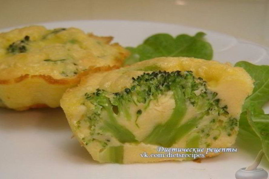 Рецепт запеченный омлет с брокколи