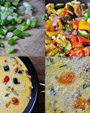 Запеченный овощной омлет