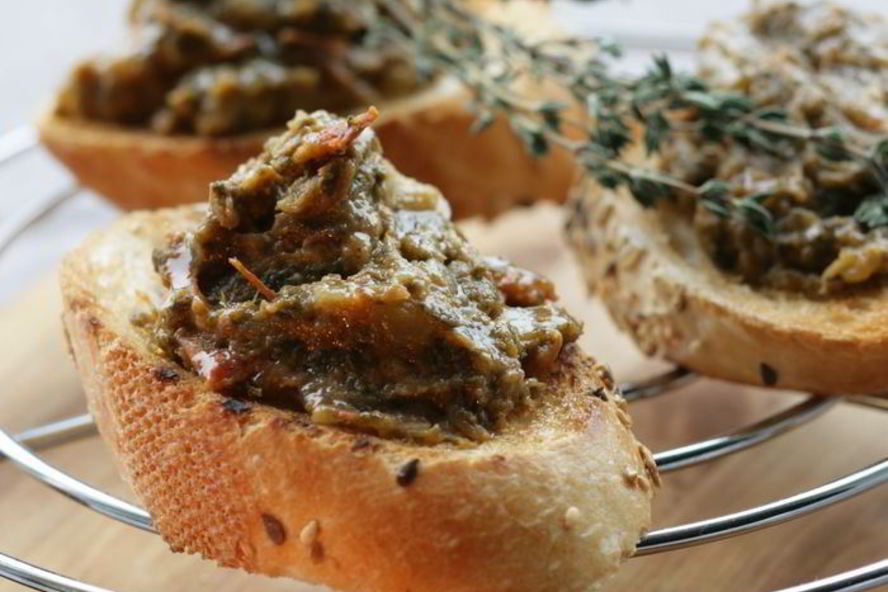 Рецепт овощной паштет из баклажанов, щавеля и помидоров