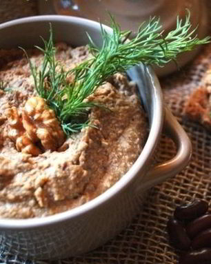 Паштет из фасоли с грибами