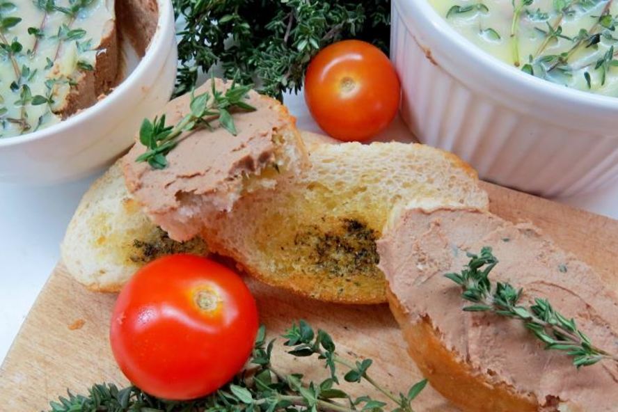 Рецепт паштет из куриный печени с тимьяном