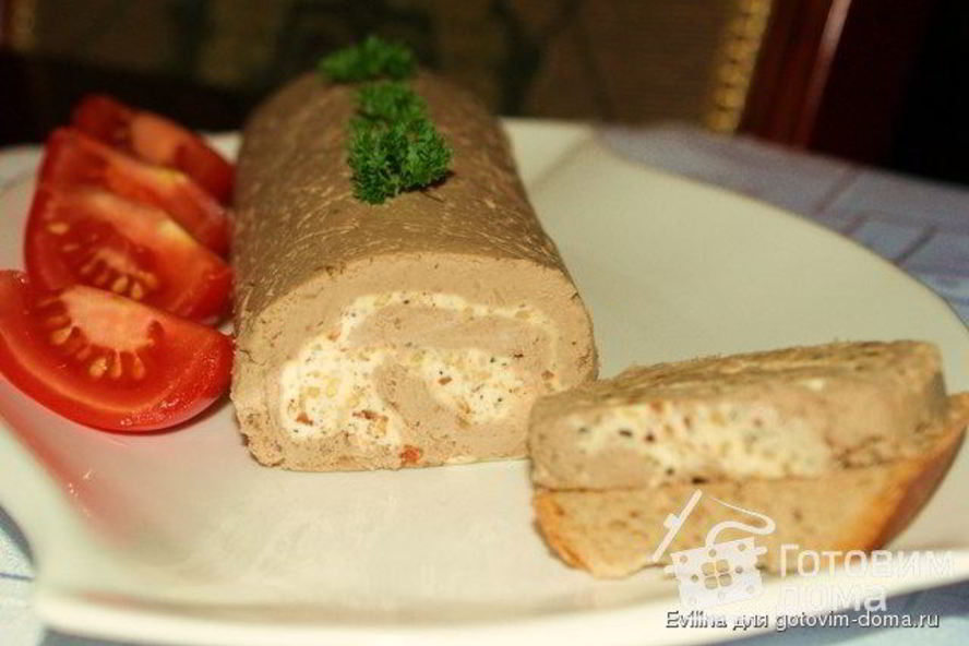 Рецепт паштет из печени с маслом и орехами