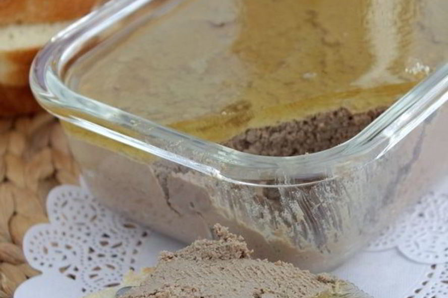 Рецепт паштет из свиной печени с яблочным желе