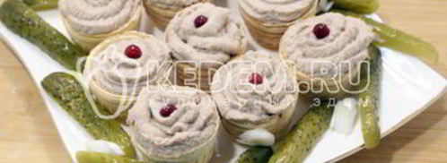 паштет рыбный нежные корзинки. Шаг 6