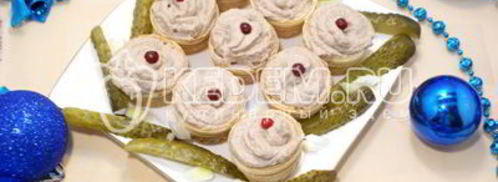 паштет рыбный нежные корзинки. Шаг 7