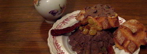 паштет с вялеными томатами и изюмом по-чешски. Шаг 6