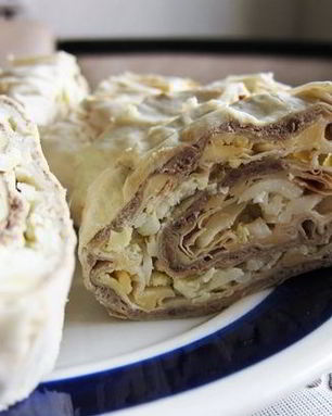 Печеночный паштет из говяжьей печени в лаваше