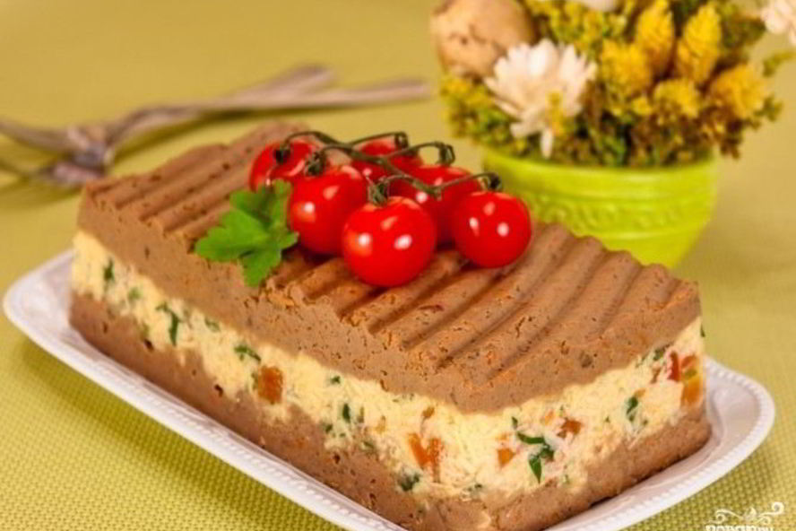 Рецепт печеночный паштет с сыром