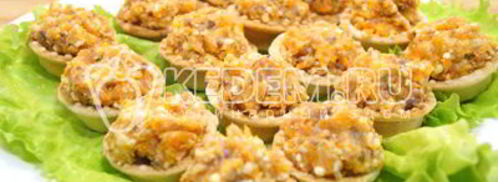 рыбный паштет в тарталетках. Шаг 6