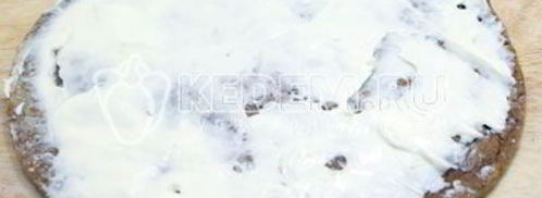 блинный торт с печенью. Шаг 11