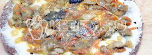 блинный торт с печенью. Шаг 12