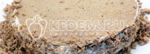 блинный торт с печенью. Шаг 15