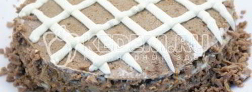 блинный торт с печенью. Шаг 16