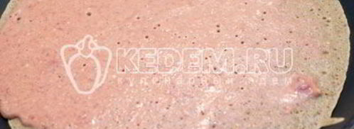 блинный торт с печенью. Шаг 6