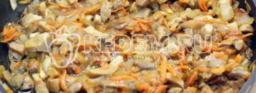 блинный торт с печенью. Шаг 9