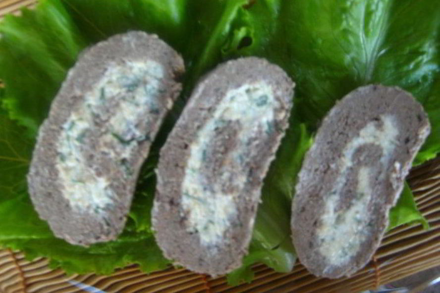 Рецепт печеночный рулет