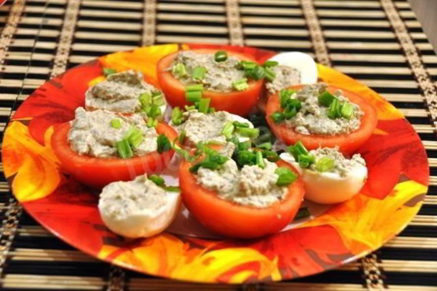 Рецепт помидоры фаршированные грибами