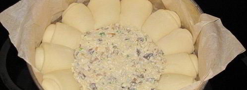 булочки-роллы с грибным дип-соусом. Шаг 14